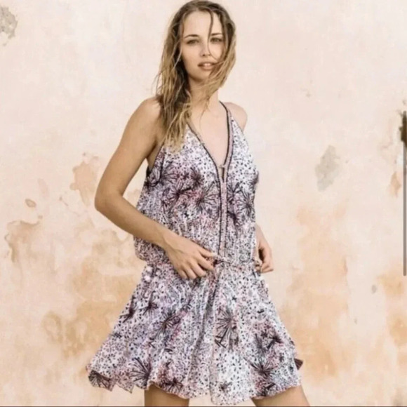 NWT Poupette St. Barth Nola Mini Dress size M - Picture 2 of 7
